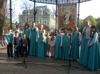Выступление на Пасху в горсаду