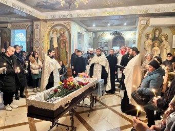Отпевание прихожанки нашего храма новопреставленной Валентины Иосифовны Сидориной